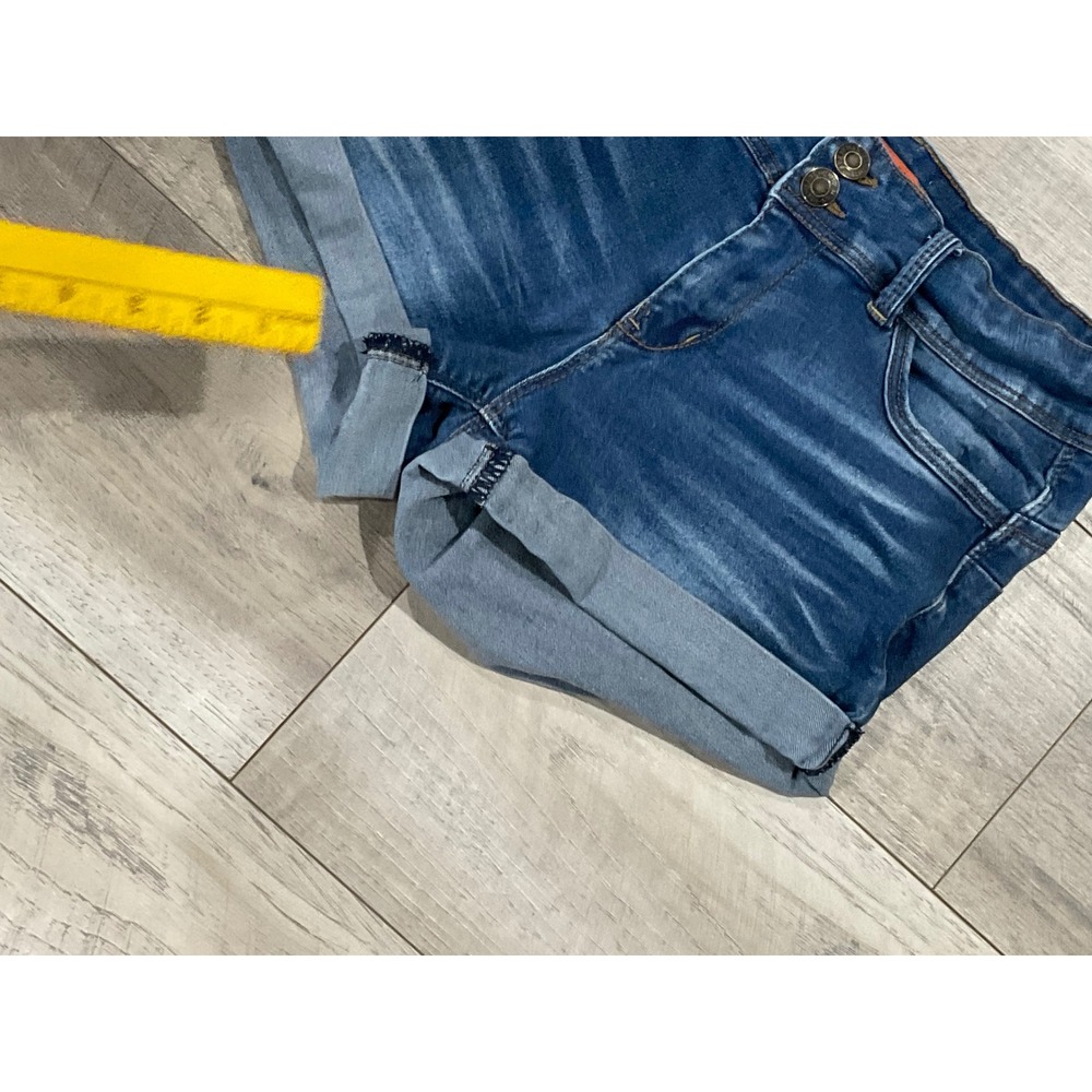 Wax Jean Butt I Love You Denim Shorts Dark Wash Cuffed Size M - Picture 8 of 9